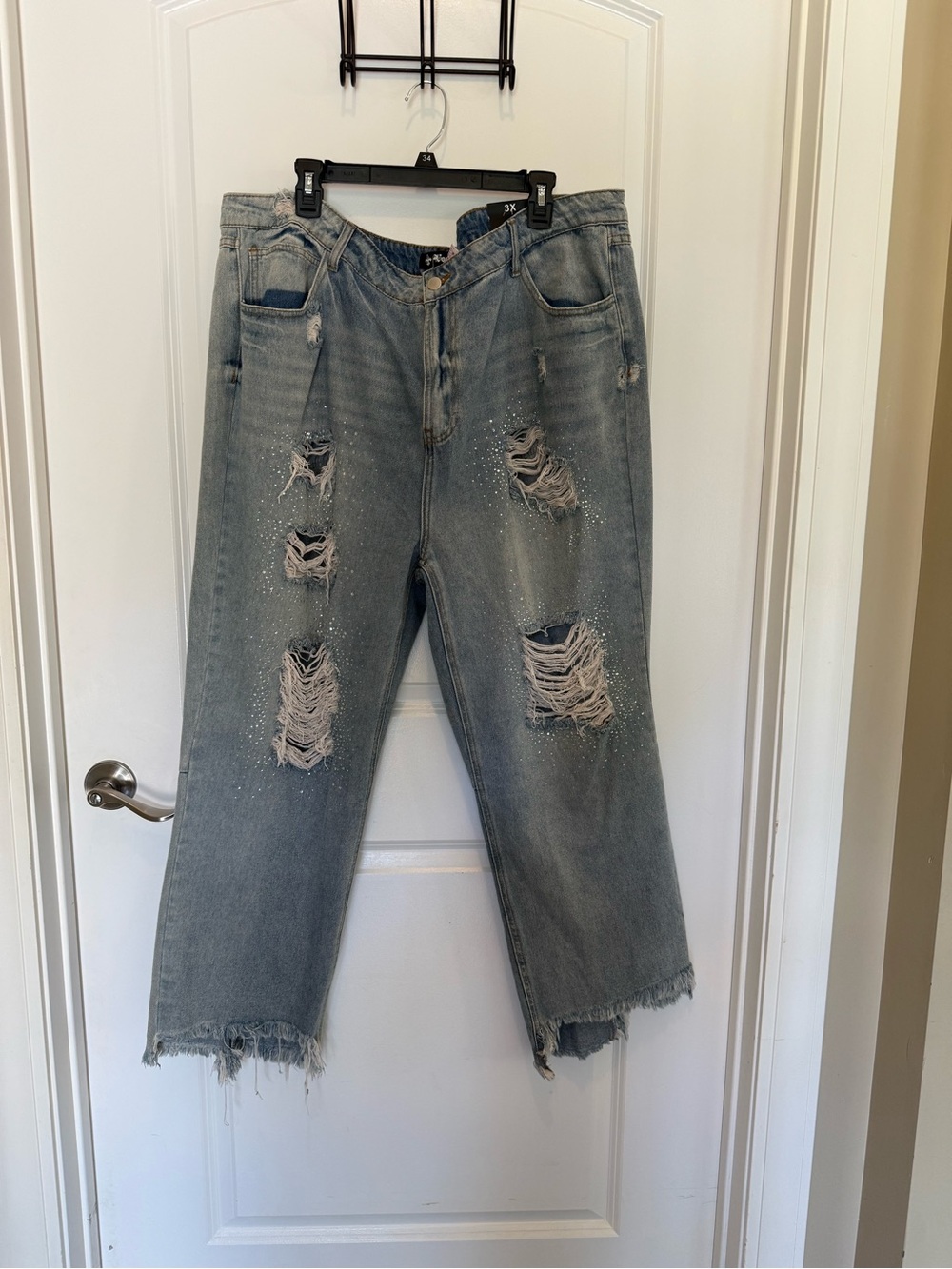 Vocal Distressed Light Blue Boyfriend Jeans